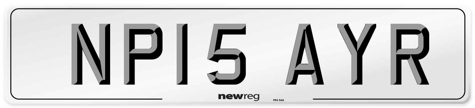 NP15 AYR Number Plate from New Reg